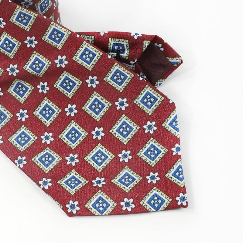 Men's Geometric Pattern Formal Tie for Wedding Groom