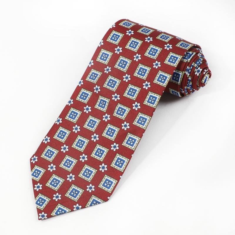 Men's Geometric Pattern Formal Tie for Wedding Groom