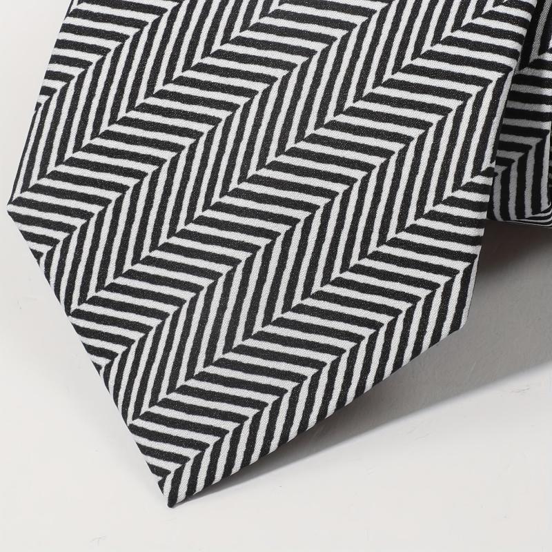 Men's Striped Jacquard Necktie Business Wedding Party Gift