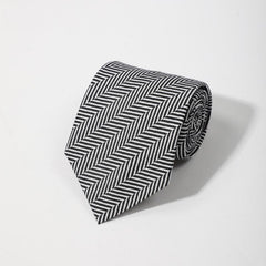 Men's Striped Jacquard Necktie Business Wedding Party Gift