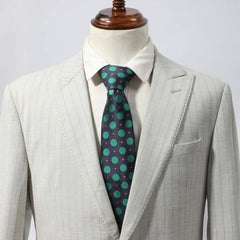 Men's Navy Polka Dot Necktie Business Wedding Party Great Gift