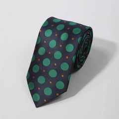 Men's Navy Polka Dot Necktie Business Wedding Party Great Gift