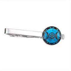 Alloy Triple Moon Goddess Tie Clip