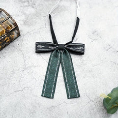 Retro Pattern Men's Bow Tie Green Matching Print Clothing Accessories