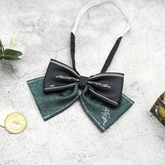 Retro Pattern Men's Bow Tie Green Matching Print Clothing Accessories