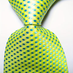 Men's Classic Printed Dot Tie Red Green Business Wedding Party Tie