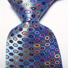 Men's Classic Printed Dot Tie Red Green Business Wedding Party Tie