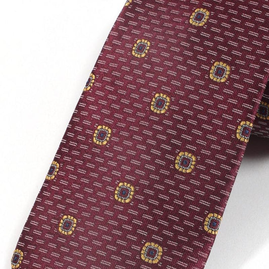 Men's Striped Flower Retro Necktie