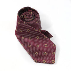 Men's Striped Flower Retro Necktie