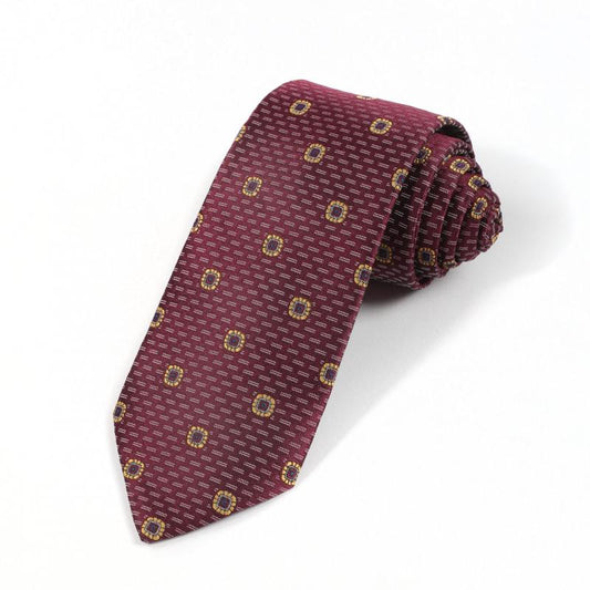 Men's Striped Flower Retro Necktie