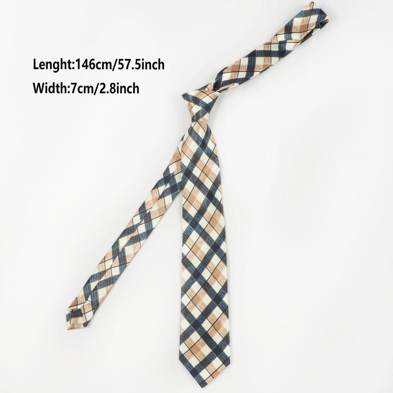 Men's Plaid Necktie for Business - Husband Boyfriend's Birthday