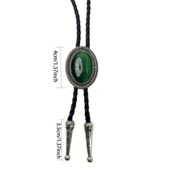 Men's Green Gem Tie Adjustable Neckties Clothing Accessories