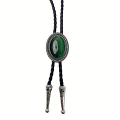 Men's Green Gem Tie Adjustable Neckties Clothing Accessories