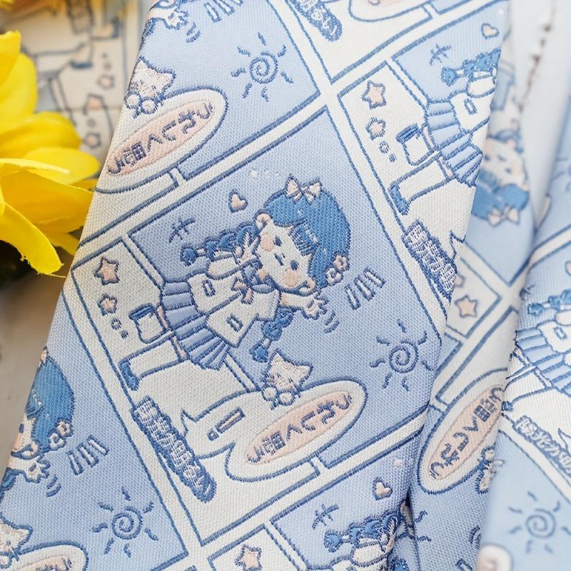 1200 Needles Knitted Japanese Cartoon Characters Tie