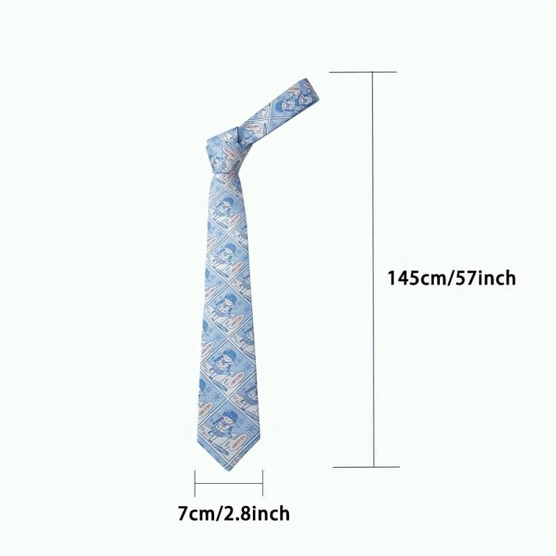 1200 Needles Knitted Japanese Cartoon Characters Tie