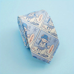 1200 Needles Knitted Japanese Cartoon Characters Tie