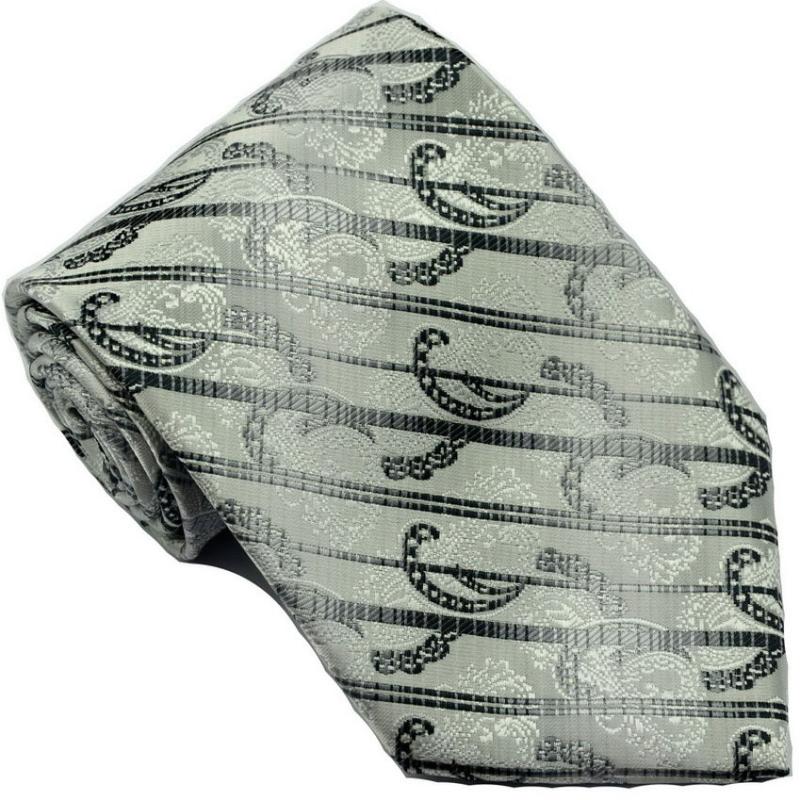 Men's Classic Striped Necktie 9 3 7 Inch Print