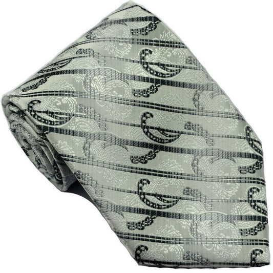 Men's Classic Striped Necktie 9 3 7 Inch Print