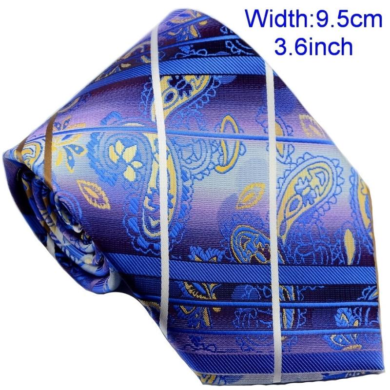 Men's Classic Striped Necktie 9 3 7 Inch Print