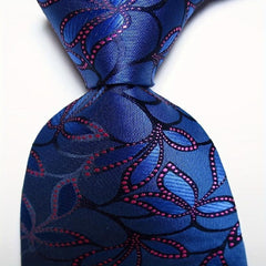 Polyester Paisley Tie Floral Necktie Wedding Business Outfit Men 3 54in Wide