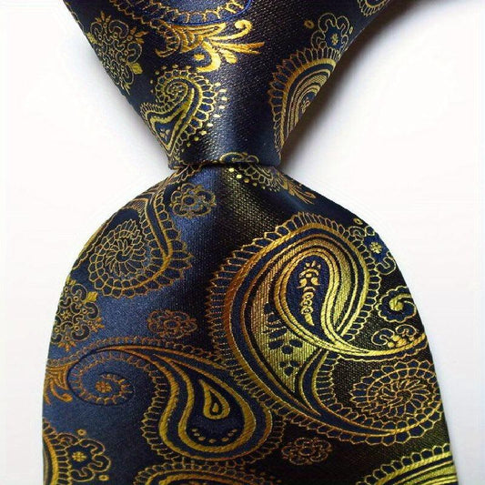 Polyester Paisley Tie Floral Necktie Wedding Business Outfit Men 3 54in Wide