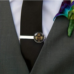 Alloy Shamrock Tie Clip Vintage Tie Clip For Men