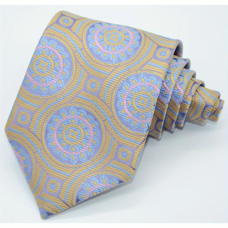 Men's Tie Necktie Classic Paisley Floral Jacquard Necktie Business Wedding