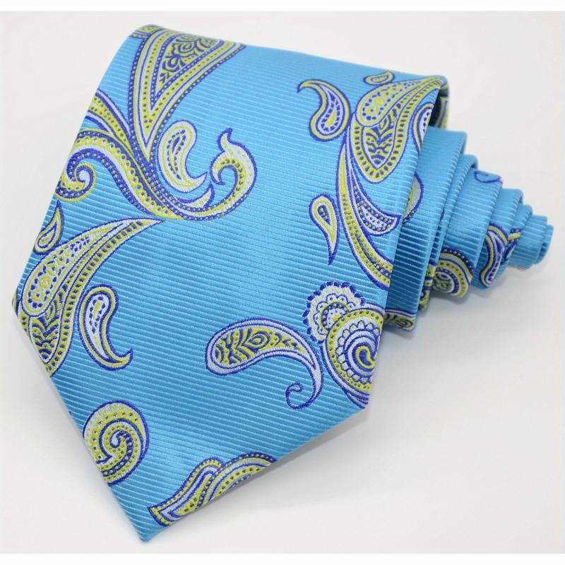 Men's Tie Necktie Classic Paisley Floral Jacquard Necktie Business Wedding