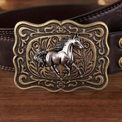 Men's Retro Horse Buckle Belt Casual Business Belts
