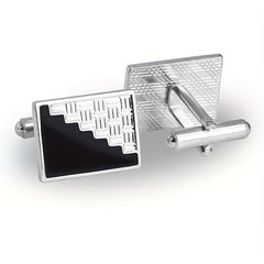 2pcs Rectangular Cufflinks for Men and Women