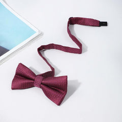 Men's Golden Dot Plaid Bow Tie