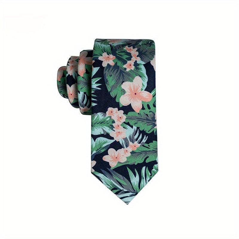 Wedding Floral Cotton Neckties Men's Neckties