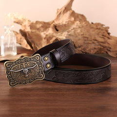 Men's Retro Western Cowboy Belt for Pants Jeans