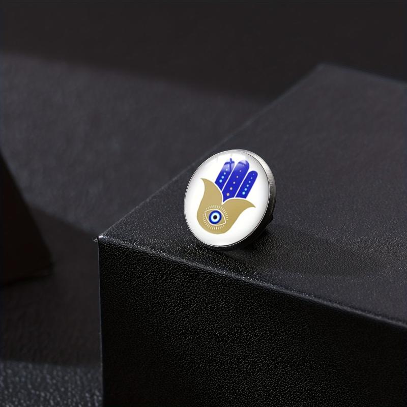 Evil Eye Collar Pin Eye Shirt Button Accessory