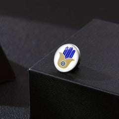 Evil Eye Collar Pin Eye Shirt Button Accessory