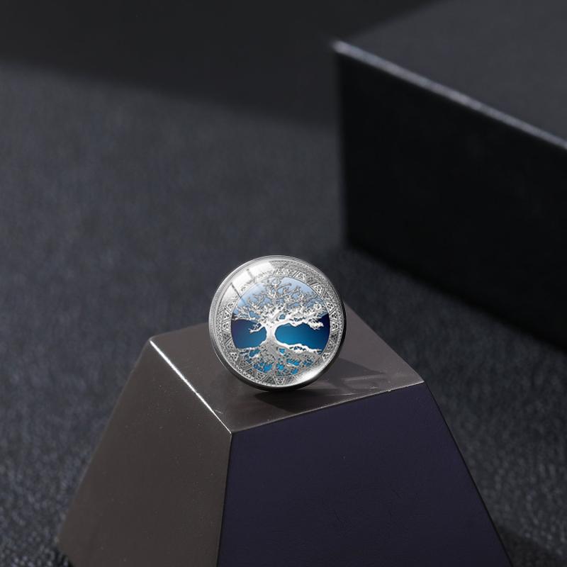 Crystal Glass Tree Of Life Shirt Button Keepsake