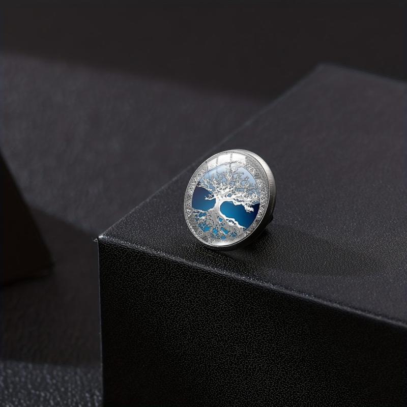 Crystal Glass Tree Of Life Shirt Button Keepsake