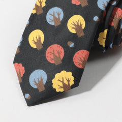 Colorful Tree Pattern Necktie for Men