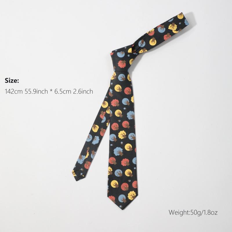 Colorful Tree Pattern Necktie for Men