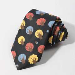 Colorful Tree Pattern Necktie for Men