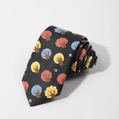 Colorful Tree Pattern Necktie for Men