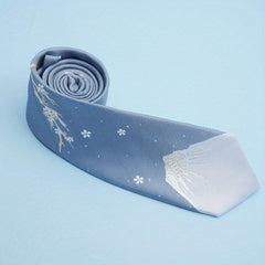 Men's College Style Hand Tied Print Striped Party Tie