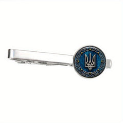 Men's Tryzub Ukraine Tie Clip For Clothing Match