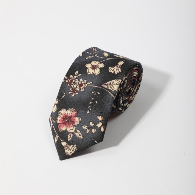 Men's Floral Print Necktie for Wedding Party Business
