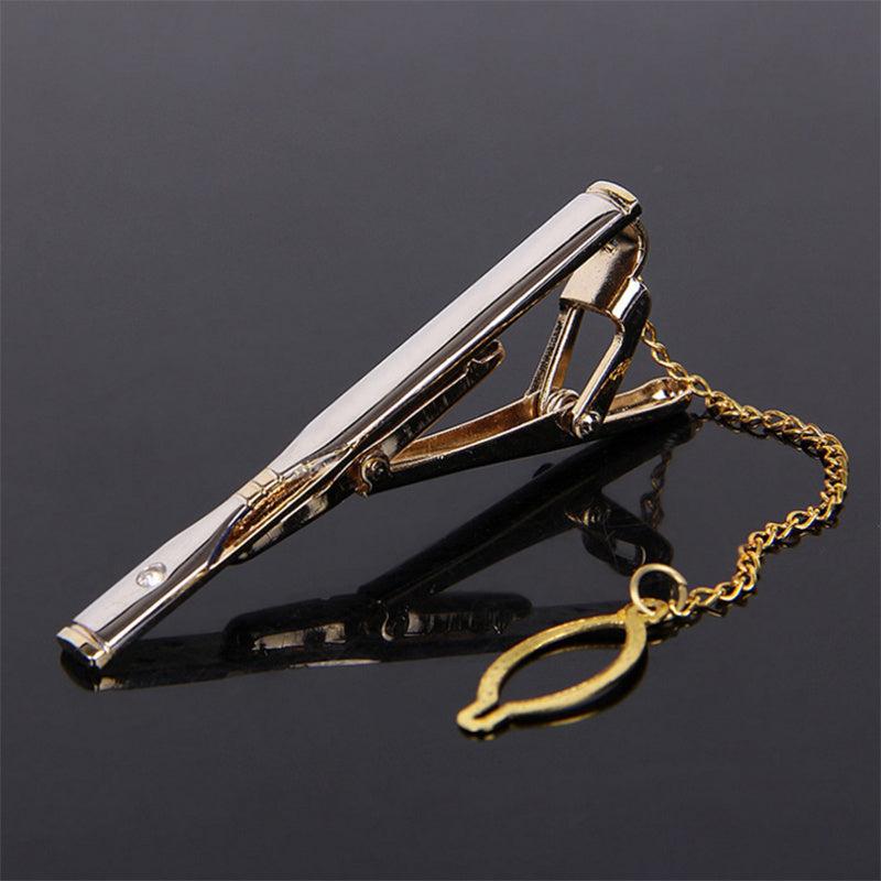 Men's Sandblasted Metal Suit Tie Clip