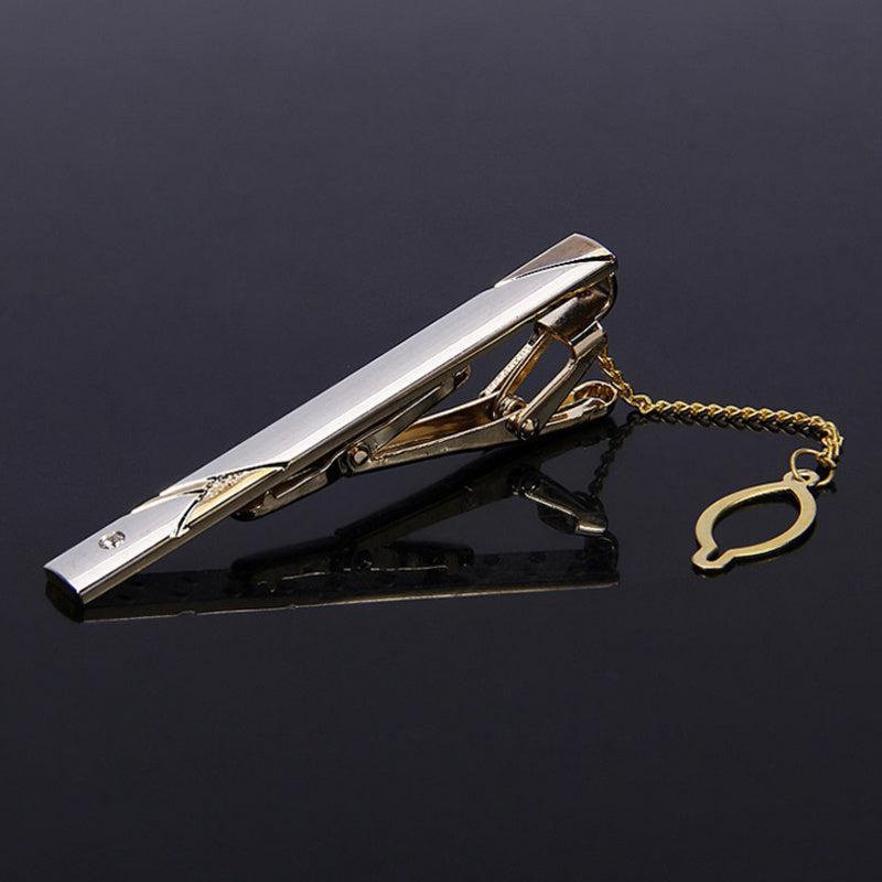 Men's Sandblasted Metal Suit Tie Clip