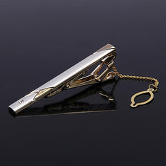 Men's Sandblasted Metal Suit Tie Clip