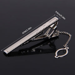 Men's Sandblasted Metal Suit Tie Clip
