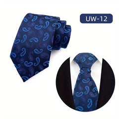Men's Floral Paisley Wedding Tie Jacquard Woven Men's Neck Tie