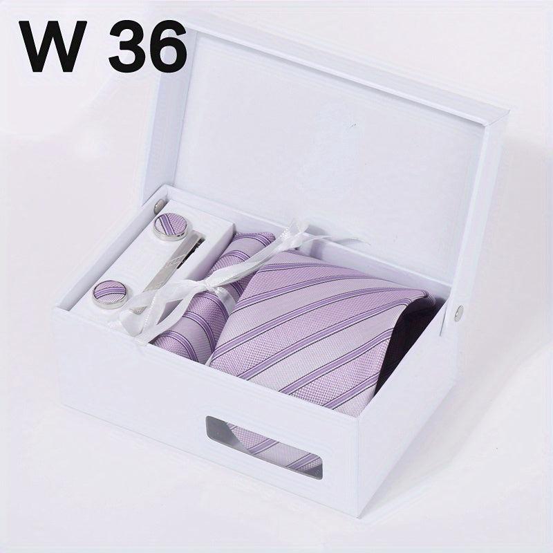 Men's Tie and Pocket Square Set Wedding Business Formal
